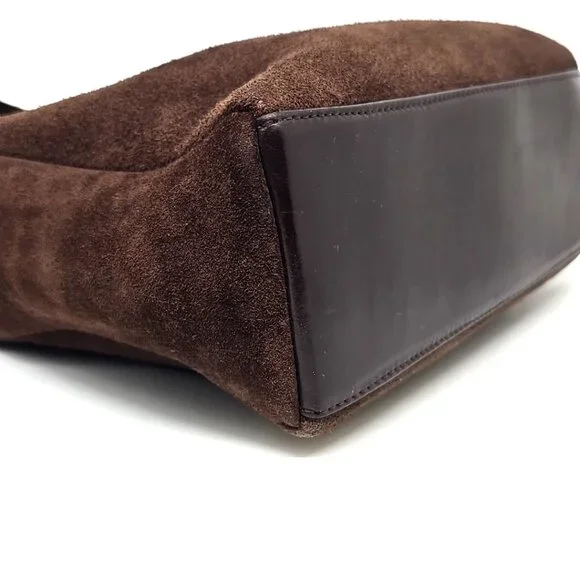 ZADIG & VOLTAIRE Brown Split Leather Shoulder Bag Purse - Picture 9 of 12